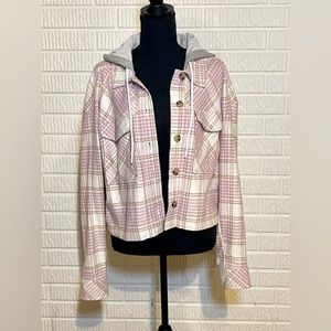 Hooded flannel jacket